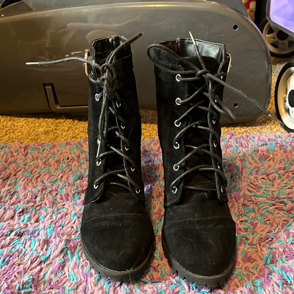 Rylee Heeled Hiker Boots. Only worn a couple of times.